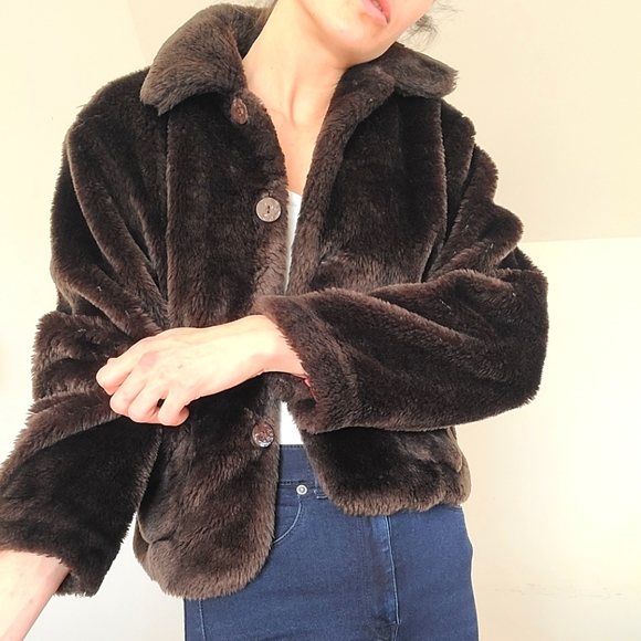 VINTAGE - Faux fur jacket - Picture 6 of 14